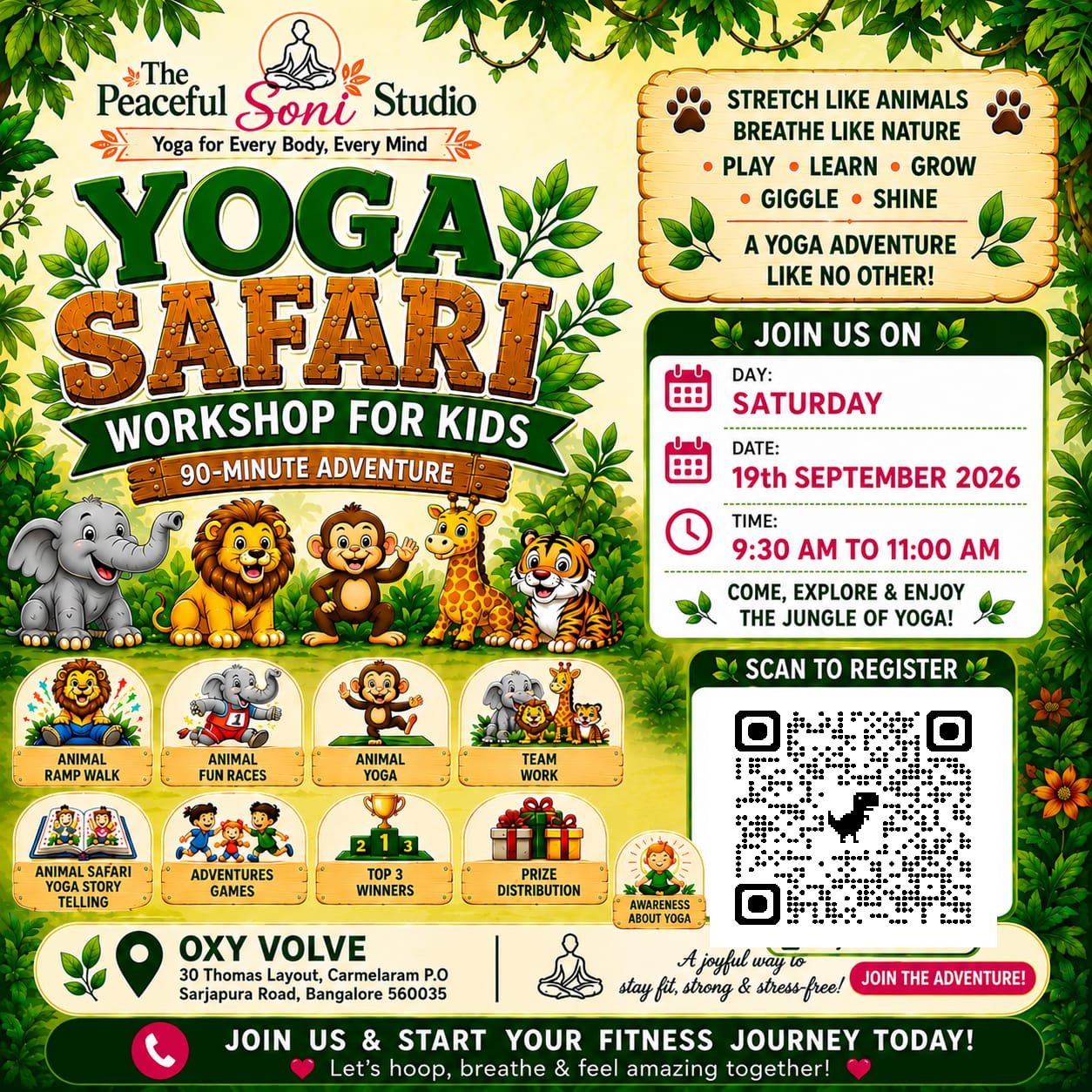 Yoga Safari Workshop for Kids